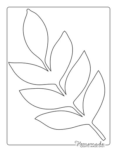 printable leaf templates
