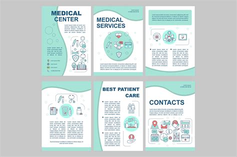 medical center brochure template illustrator templates creative market