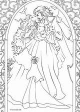 Coloring Vampire Pages Adult Romance Adults Romantic Book Vampires Sheets Books Colouring Stained Glass Getdrawings Drawings Getcolorings Stress Color Visit sketch template