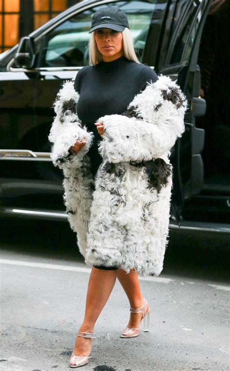 kim kardashian wears yet another massive fur in nyc e online au