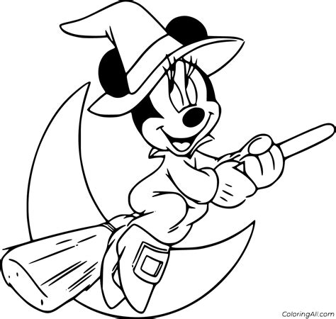 disney halloween coloring pages coloringall