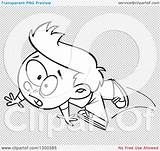 Tripping Cartoon Falling Boy Clipart Clumsy Illustration Outline Royalty Toonaday Lineart Vector Leishman Ron Clip Clipartof sketch template