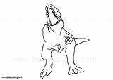 Indoraptor Coloring Pages Jurassic Printable Adults Kids sketch template