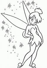 Tinkerbell Coloring Pages Clip Printable sketch template