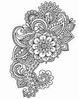 Henna Vorlagen Schablonen Manly Finger Blumentattoo Motiven Floralen sketch template