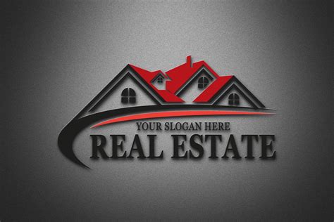 modern real estate logo design psd template graphicsfamily