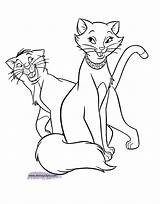 Coloring Aristocats Pages Duchess Disney Printable Disneyclips Cat Malley Book Marie Toulouse Berlioz Template Thomas Gif Commercial Funstuff Popular sketch template
