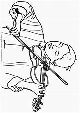 Violinist Coloring Edupics sketch template