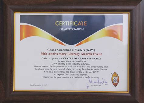 awards citations  center  awareness global peace mission