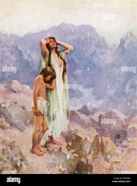 Hagar Und Ismael In Der Wüste Ausgestoßen Von Abraham Und Sarah