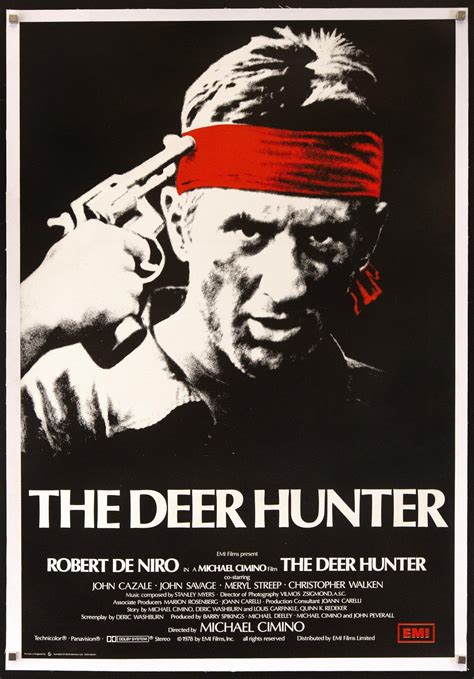 deer hunter  poster  sheet  original vintage