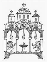 Orthodox Icons Coloring Clipart Church Pages Christian Drawing Crafts School Colouring Drawings Da Saturday Andrew Drawn Pen Sunday Clipground Christianity sketch template