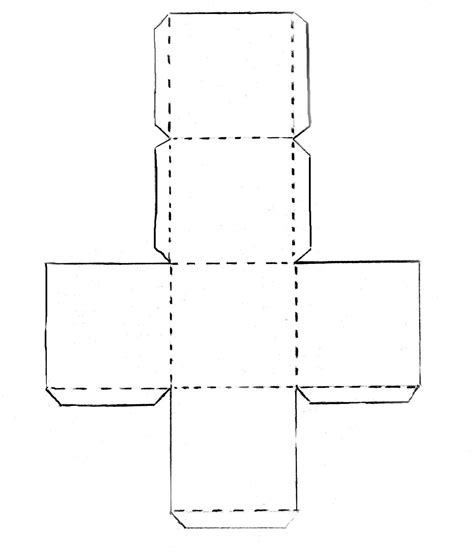 cube cut  template