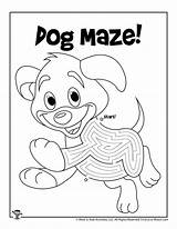 Dog Kids Mazes Animal Maze Printable Puppy Puzzle Printables Activity Activities sketch template