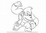 Kong Donkey Smash Bros Draw Super Drawing Diddy Step Beautiful Drawings Learn Paintingvalley Do sketch template