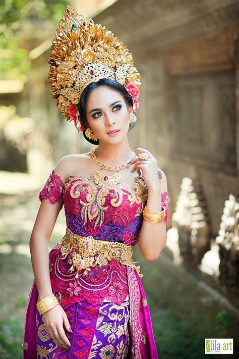 balinese pakaian tradisional pengantin wanita pengantin