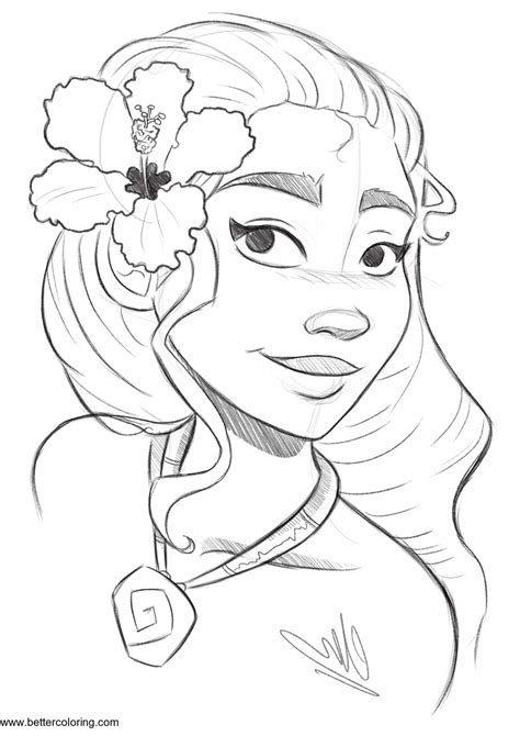 coloring pages moana silhouette coloring pages