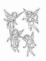 Tinkerbell Coloring Periwinkle Fairy Fairies sketch template