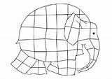 Elmer Elefante Piet Mondrian το sketch template