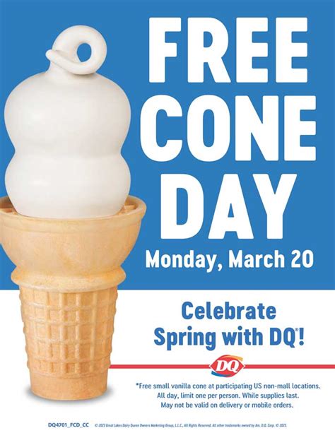 cone day  dq restaurants  texas  march   day