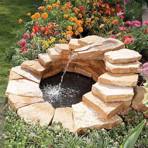 pond fountain  waterfall projects   diy fountains outdoor garden fountains