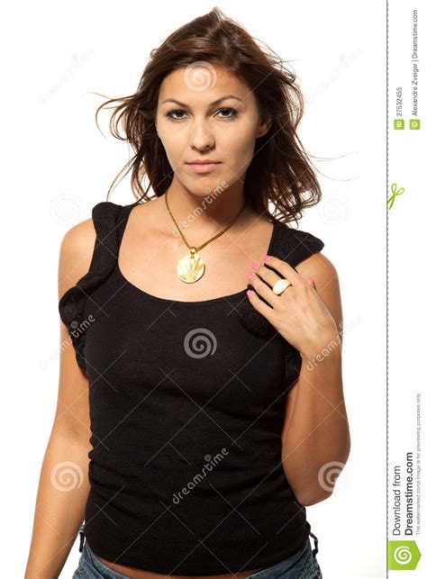 portrait teen girl on white background stock image image 27532455