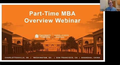 webinar part time mba overview