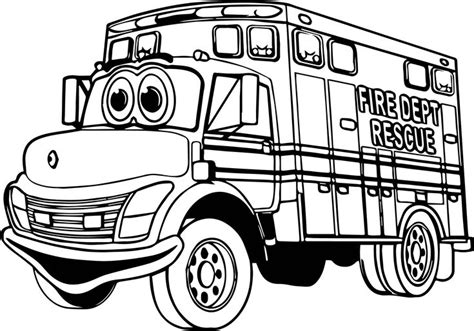 awesome fire truck fire dept rescue coloring page fire trucks fire