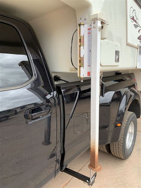 rv trailer camper exterior parts ea atwood lippert rv swing   truck camper jack mount