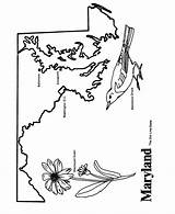 Maryland Coloring Pages State Map Missouri Printables Outline Usa Printable Color Print Md States Books Go Getcolorings Next Back Flag sketch template