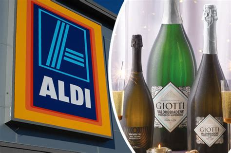 aldi  prosecco supermarket launches  litre bottle  fizz    glasses daily star
