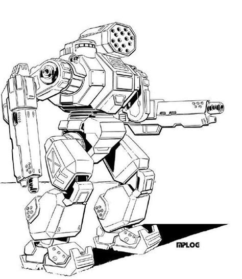 mech coloring pages