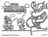 Coloring Mario Super Pages Games Advance Print sketch template