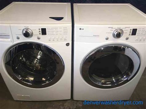 large images  clean lg front load washer  matching dryer
