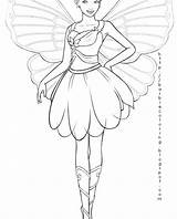 Butterfly Coloring Pages Princess Fairy Getcolorings Printable Color sketch template