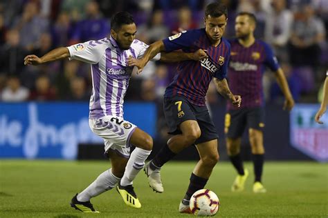 real valladolid barcelona statistics barca blaugranes