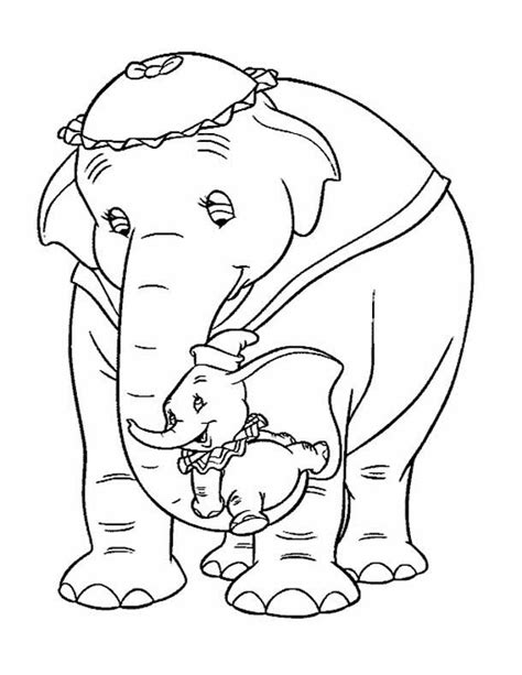 kids page elephant coloring pages
