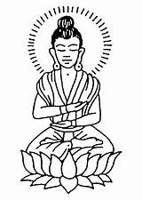 Buddha Coloring Buddhist Pages Clipart Edupics Copyright sketch template