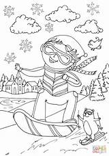 Coloring February Pages Peter Boy Winter sketch template