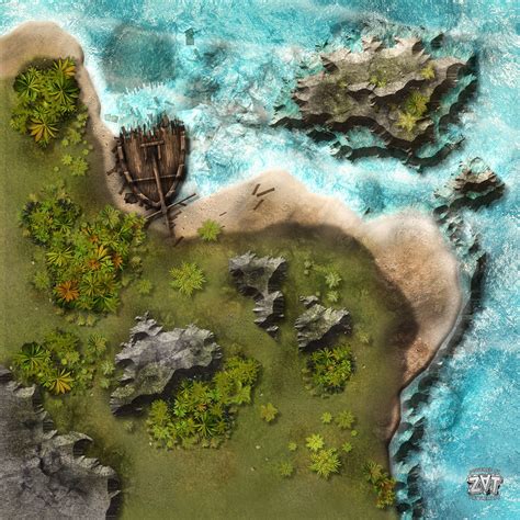 cliffside beach battlemaps dnd world map fantasy map pathfinder maps