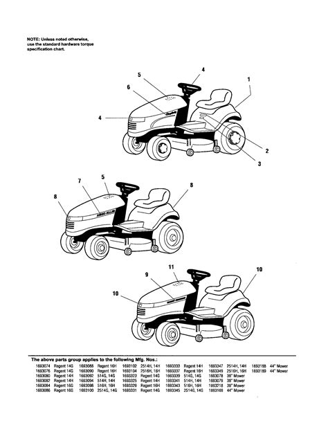 decals brand model diagram parts list  model  simplicity parts riding mower