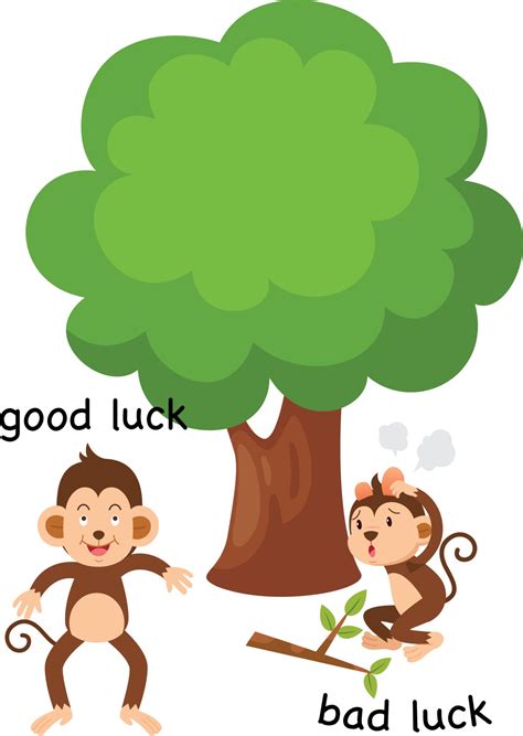 good luck  bad luck illustration  vector art  vecteezy
