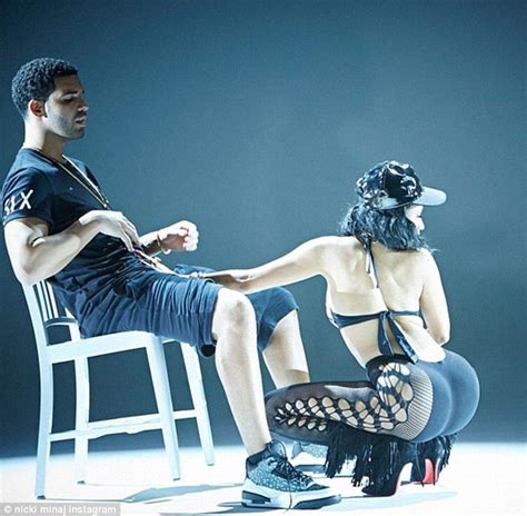 Nicki Minaj Displays Her Ample Cleavage Twerks In A Thong
