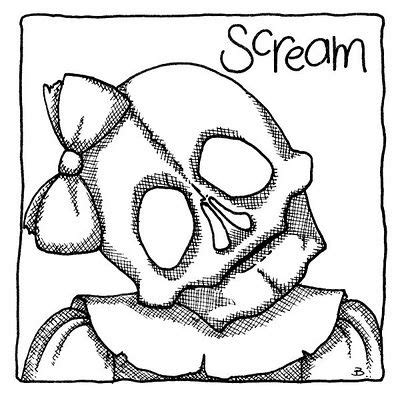 scream coloring pages digi stamps halloween coloring