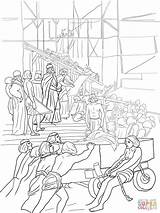 Solomon Temple King Builds Coloring Pages Printable Bible Solomons Rey Supercoloring Color Kids Building David Sheets Sunday Lds Drawing School sketch template