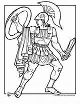 Greek Coloring Pages Ancient Mythology Gods Achilles Kids Sheets Goddesses Greece Myths Print Da Colorare Printable Solider Disegni Colouring Woojr sketch template