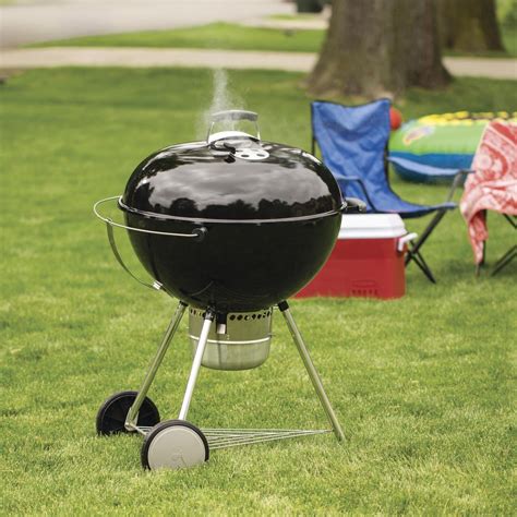 weber original kettle premium   charcoal grill black bbq
