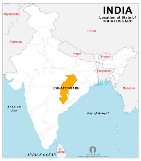 chhattisgarh location map open source location map  chhattisgarh state location