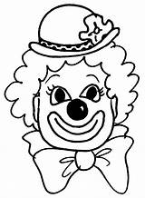 Clown Coloring Printable Pages Drawing Characters sketch template