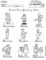 Profesiones Ingles Fichas Oficios Niños Minihogarkids Ninos Unir Inglés Conocer Aprendan Muchas Verbos Castellano Educacion sketch template